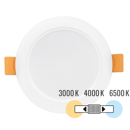 LED панел за вграждане, кръг, влагозащитен 5W, 3000K/4000K/6500K, 220-240V AC, IP54 / PRW5CCT