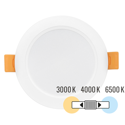 LED панел за вграждане, кръг, влагозащитен 5W, 3000K/4000K/6500K, 220-240V AC, IP54 / PRW5CCT