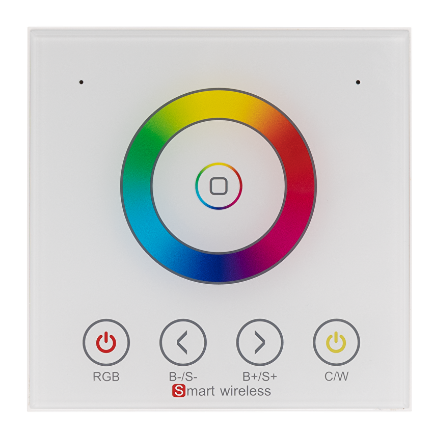 Smart 2.4G RF TOUCH панел за стена за RGB и RGBW LED осветление, 1 зона/SSWRGBW1Z