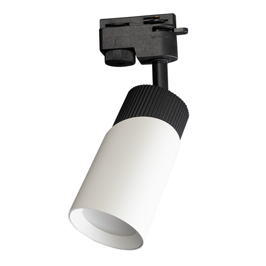 Тяло за релсов монтаж, двупроводно, GU10, 220-240V AC, IP20, черно&бяло / RP2D