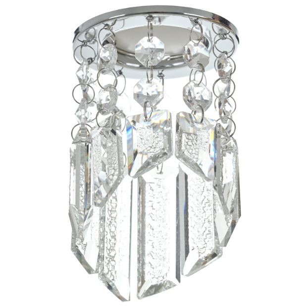 Луна за вграждане Flush, хром, 1xGU10, 4002 ch