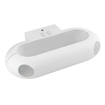 LED лампа с PIR сензор за движение, за стена, бяла, 18W, 4000K, 220-240V AC, IP65 / LLPO1840