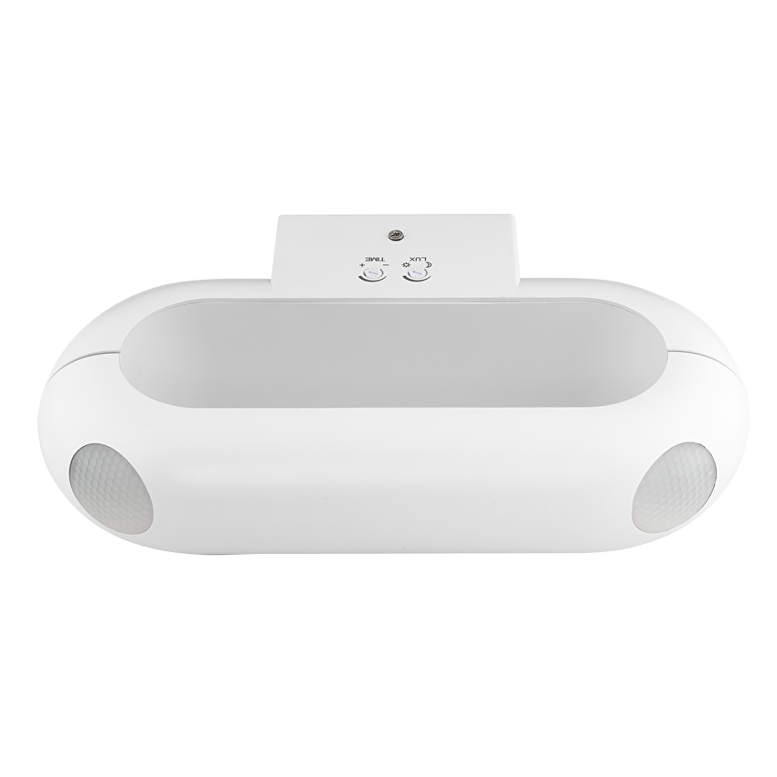 LED лампа с PIR сензор за движение, за стена, бяла, 18W, 4000K, 220-240V AC, IP65 / LLPO1840