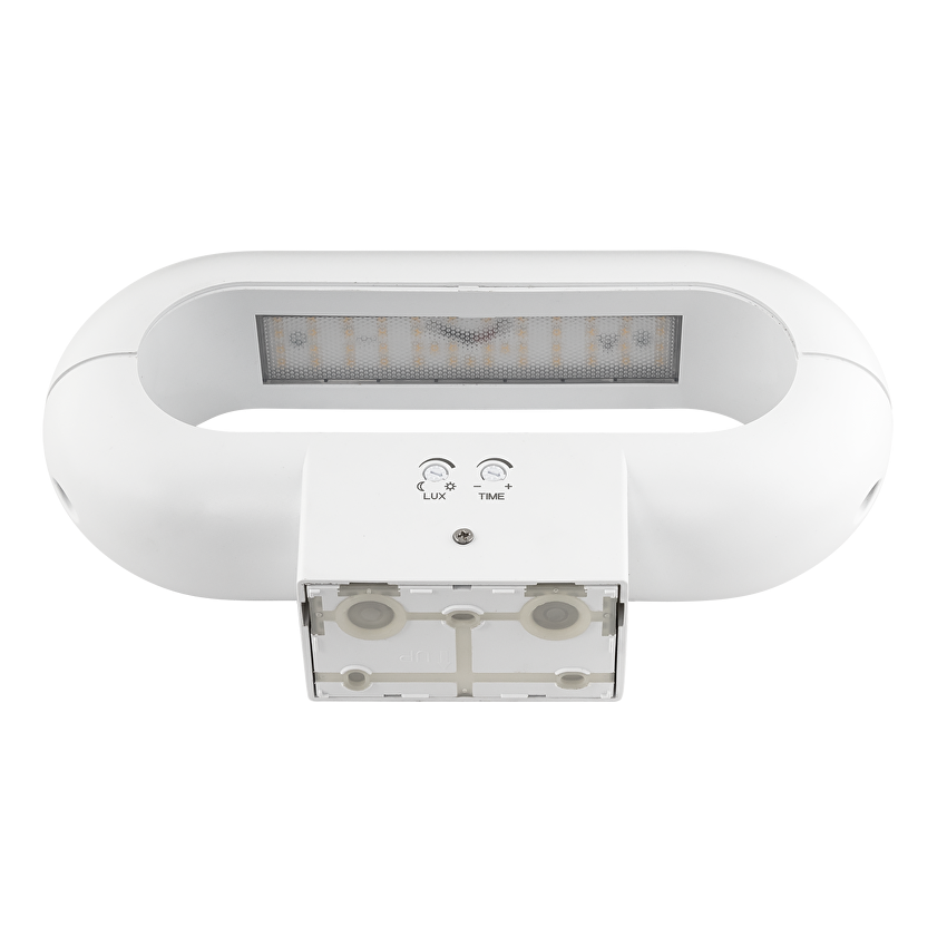 LED лампа с PIR сензор за движение, за стена, бяла, 18W, 4000K, 220-240V AC, IP65 / LLPO1840