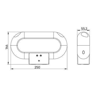 LED лампа с PIR сензор за движение, за стена, бяла, 18W, 4000K, 220-240V AC, IP65 / LLPO1840