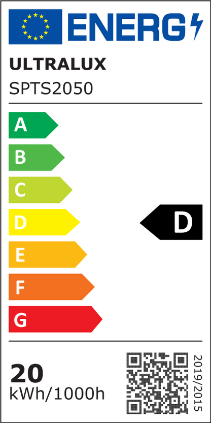 LED Slim прожектор 20W, 5000K, 220-240V AC, IP65 неутрална светлина / SPTS2050