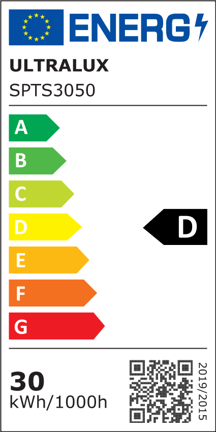 LED Slim прожектор 30W, 5000K, 220-240V AC, IP65 неутрална светлина / SPTS3050