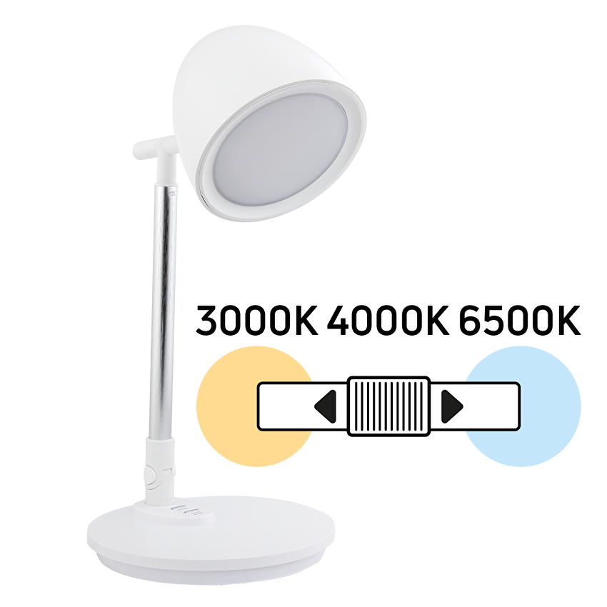 LED димираща настолна лампа 8W, 3000K/4000K/6500K, 220-240V AC / LNLD8CCT