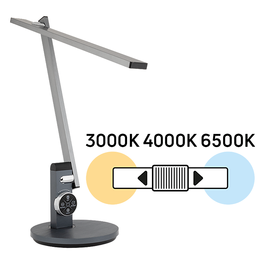 LED димираща настолна лампа 12W, 3000K/4000K/6500K, 220-240V AC / LNLD12CCT
