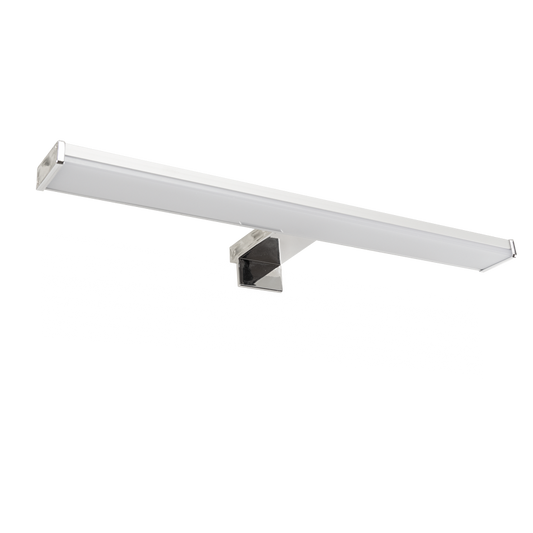 LED осветително тяло за баня – за огледало, стена и шкаф, 8W, 4000К, хром, IP44 / LOTM840CH