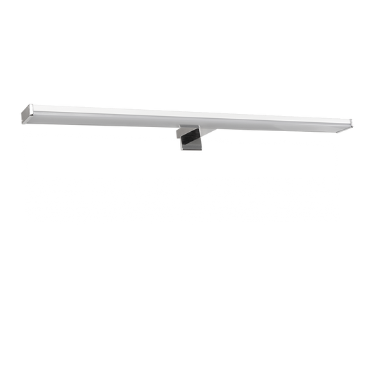 LED осветително тяло за баня – за огледало, стена и шкаф, 12W, 4000К, хром, IP44 / LOTM1240CH