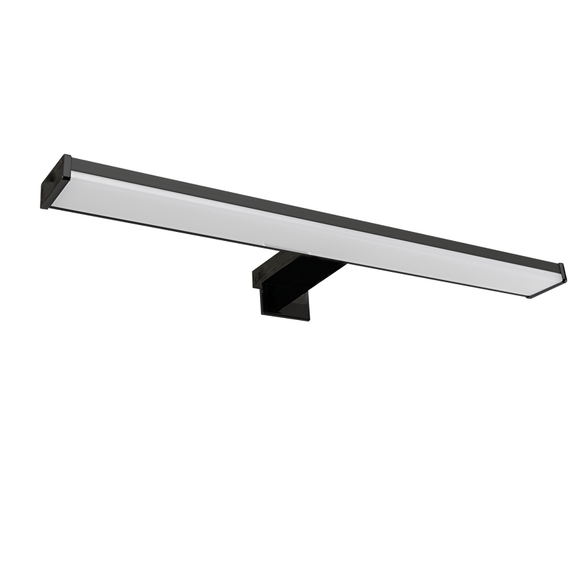 LED осветително тяло за баня – за огледало, стена и шкаф, 8W, 4000К, черно, IP44 / LOTM840BL
