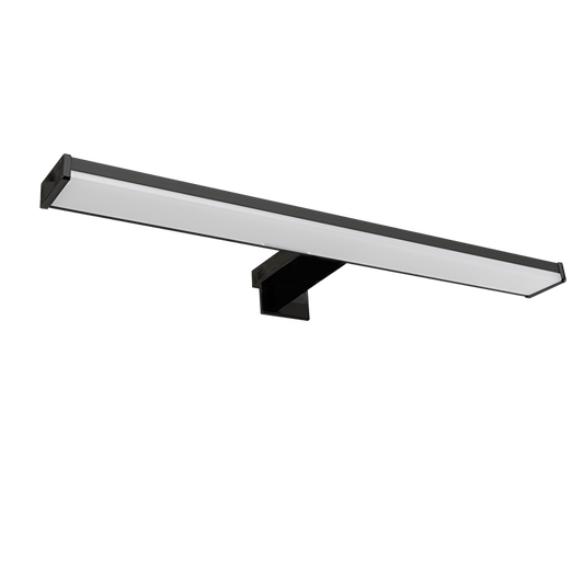 LED осветително тяло за баня – за огледало, стена и шкаф, 8W, 4000К, черно, IP44 / LOTM840BL