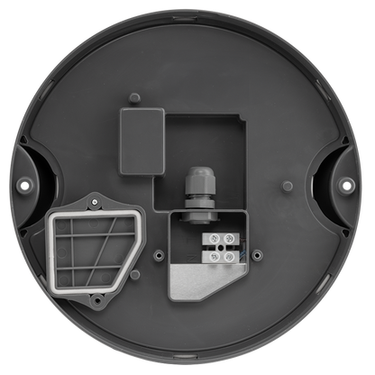 LED плафониера кръг, сива, 11W, 4000K, 220-240V AC, неутрална светлина, IP54 / LBHD1140GR