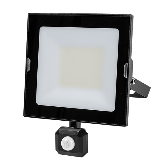 LED SLIM прожектор с датчик за движение 50W, 4000K, 220-240V AC, IP44 / SPDR5040