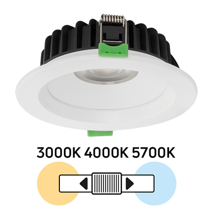 LED луна за вграждане, димираща, 10W, 3000K/4000K/5700K, 220-240V AC, IP44  /  LLV10DA