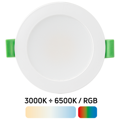 LED Smart димираща луна за вграждане, Bluetooth, 6W, 3000К-6500К/RGB, 220-240V AC, IP44 / SLV6B