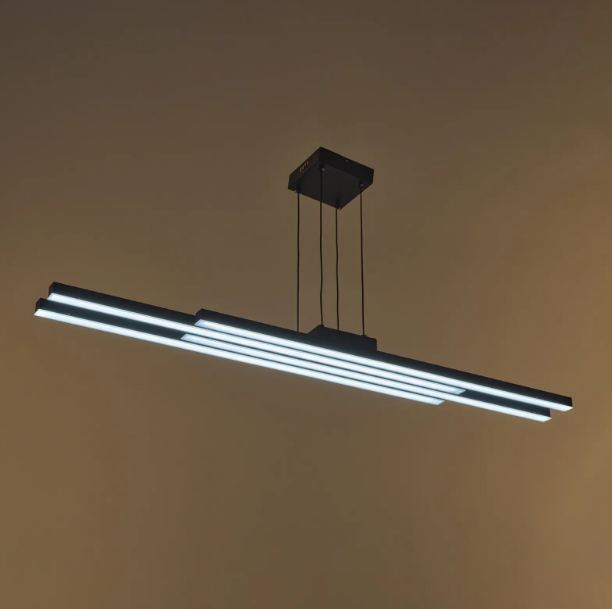 Плафон със смарт управление Bixio, черен, led 40w, 3000-6000k, 4132TU