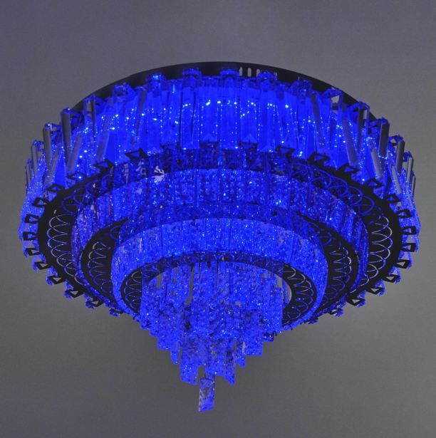 Плафон Casablanca, хром, led 50w, RGB, 2700-6000k, 2848/50