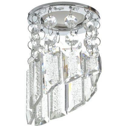 Луна за вграждане Flush, хром, 1xGU10, 4002 ch