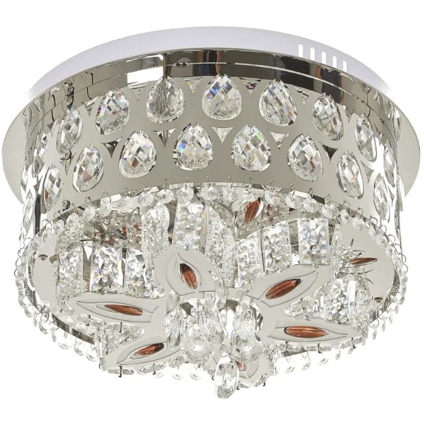 Плафониера Aisha, хром, led 24w, 3000-6000k+RGB, 4058/400