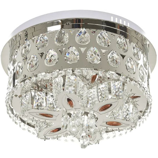 Плафониера Aisha, хром, led 24w, 3000-6000k+RGB, 4058/400