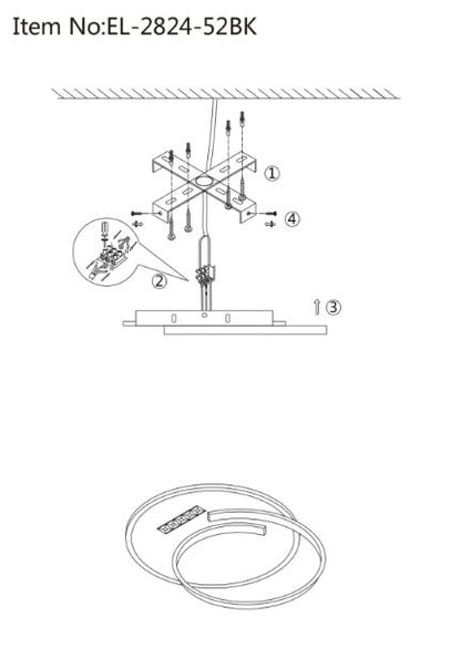 Плафон Indi, бял, led 54w, 3000-6000k, 2824/52WH