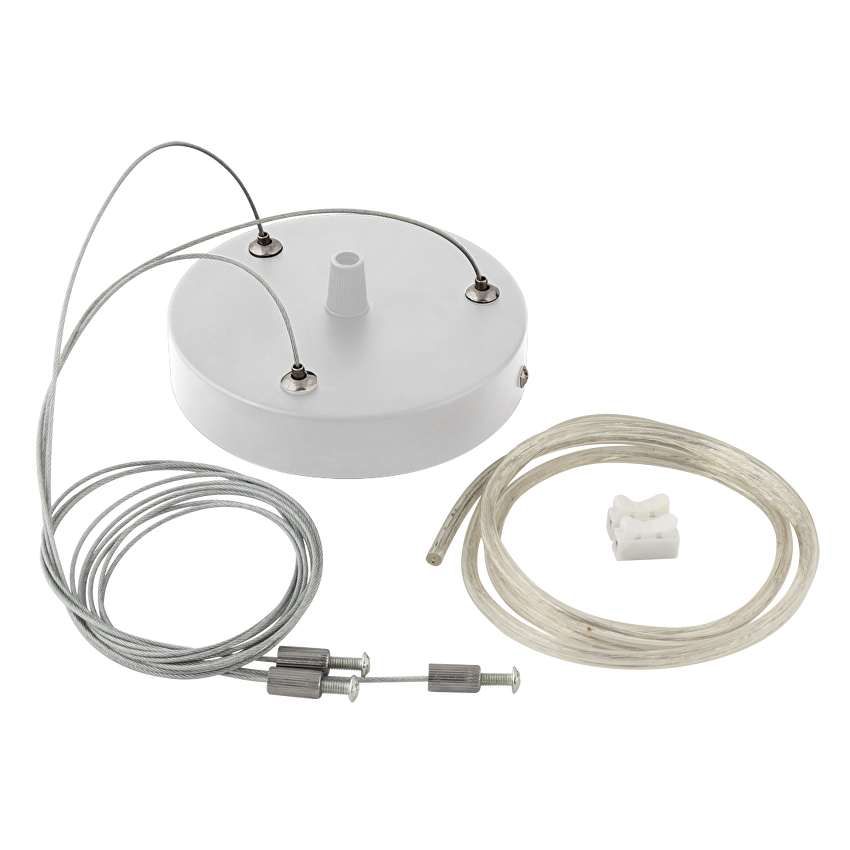 Комплект за висящ монтаж с 3 въжета 100 см., бял / KVM1231W