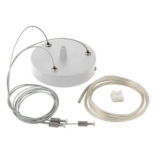 Комплект за висящ монтаж с 3 въжета 100 см., бял / KVM1231W