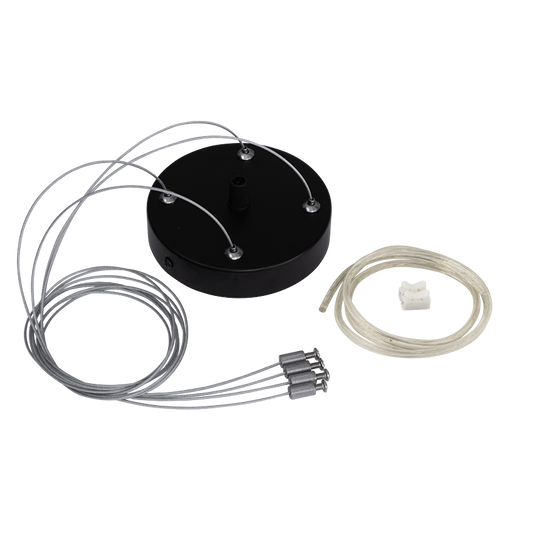 Комплект за висящ монтаж с 4 въжета 100 см., черен / KVM1241B