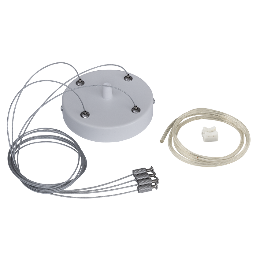 Комплект за висящ монтаж с 4 въжета 100 см., бял / KVM1241W