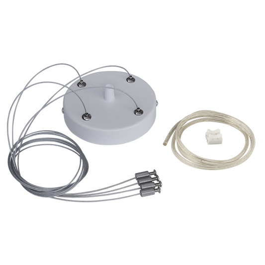 Комплект за висящ монтаж с 4 въжета 100 см., бял / KVM1241W