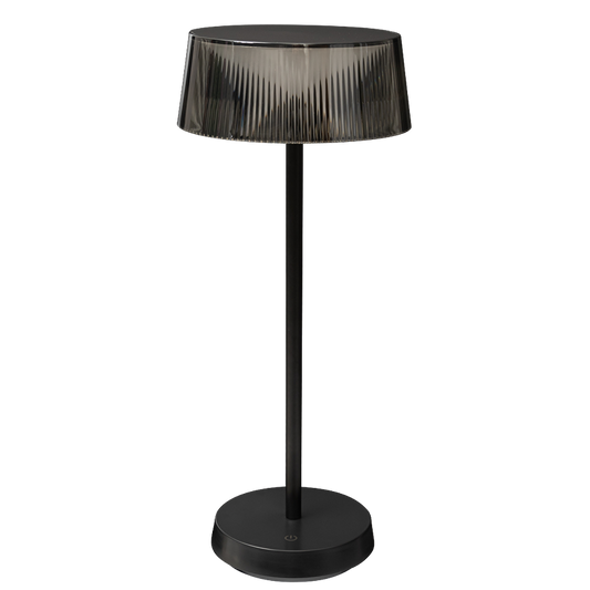 LED димираща презареждаема настолна лампа 2.3W, 3000K, IP44, черна / DNLB233B