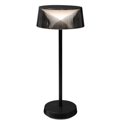 LED димираща презареждаема настолна лампа 2.3W, 3000K, IP44, черна / DNLB233B