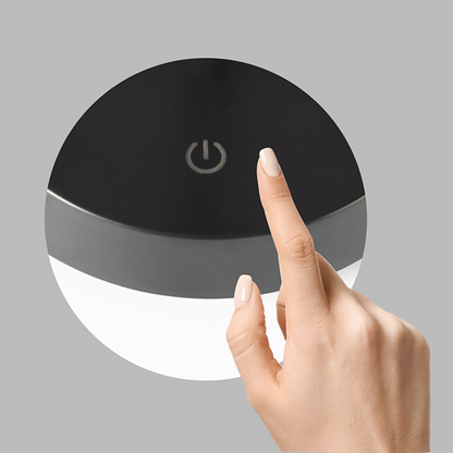 LED димираща презареждаема настолна лампа 1.5W, 3000K, IP44, черна / DNLB153B corsica