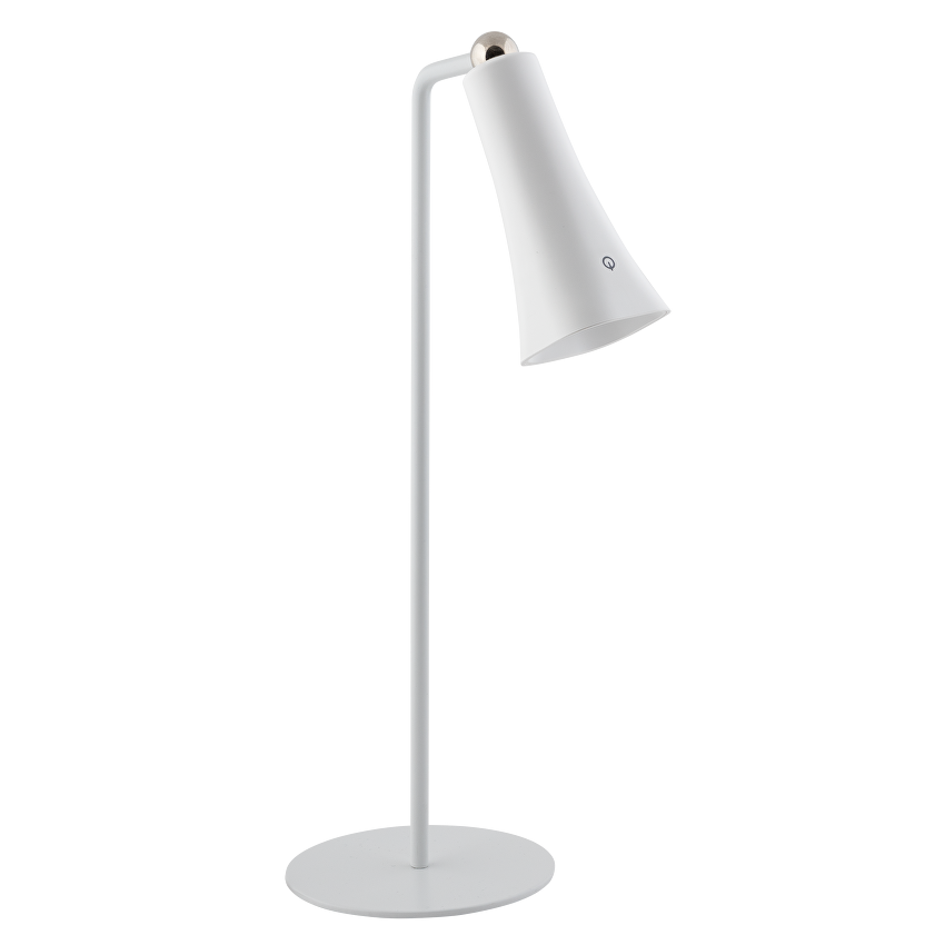 LED димираща презареждаема магнитна настолна лампа 3W, 4000K, IP20, бяла / MNLB34W