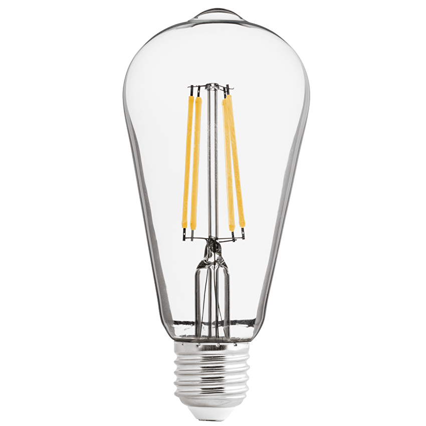 LED filament COB лампа крушка, димираща, 8W, E27, 4200K, 220-240V AC, неутрална светлина/LFST82742D