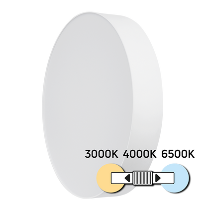 LED CCT плафониера, бяла, 24W, 3000K/4000K/6500К, 220-240V AC, кръг, IP20 / SPL2B24CCT