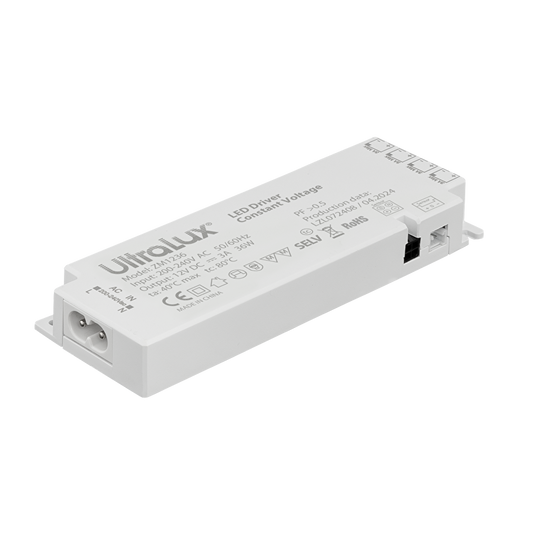 Захранване, стабилизирано, за мебелно светодиодно осветление 12V DC, 36W, 4 порта, 3А, IP20 / ZM1236