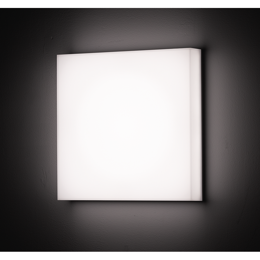 LED плафониера 18W/24W/30W, CCT 3000K/4000K/5000K, 220V-240V AC, IK08, бяла, квадрат, IP54 / LFPS30CCTS