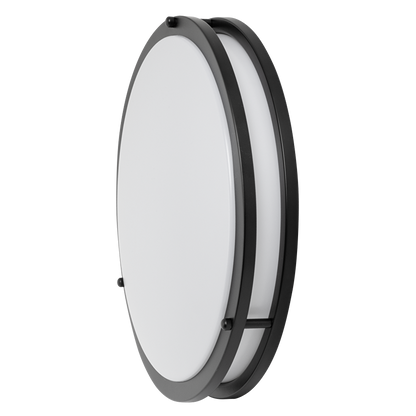 Декоративна LED плафониера 12W, 4200K, 220-240V AC, черна, кръг, IP20 / SPMR1242BL