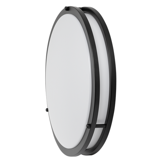 Декоративна LED плафониера 12W, 4200K, 220-240V AC, черна, кръг, IP20 / SPMR1242BL