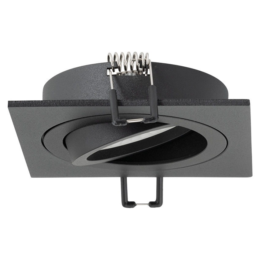 Рамка за вграждане квадрат, GU10, подвижна, чернa, IP20 / FPSGU10BL