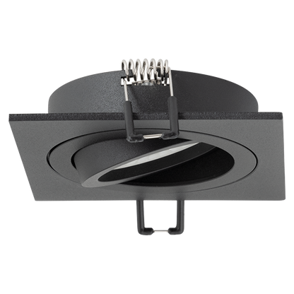 Рамка за вграждане квадрат, GU10, подвижна, чернa, IP20 / FPSGU10BL