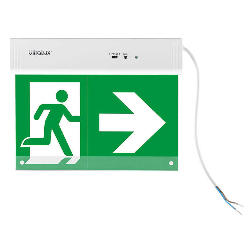 Указателна LED табела с вградена батерия Ni-Cd 400mAh/3.6V, 220V-240V AC, 1.5W, 6500K / LET1565M