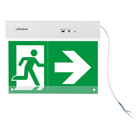 Указателна LED табела с вградена батерия Ni-Cd 400mAh/3.6V, 220V-240V AC, 1.5W, 6500K / LET1565M