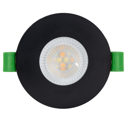 LED луна за вграждане, димираща, черна, 6W, 3000K/4000K/6500K, 220-240V AC, IP44 / LM6DCCTMR16B