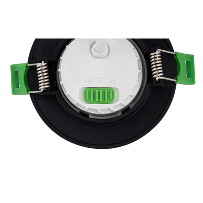 LED луна за вграждане, димираща, черна, 6W, 3000K/4000K/6500K, 220-240V AC, IP44 / LM6DCCTMR16B
