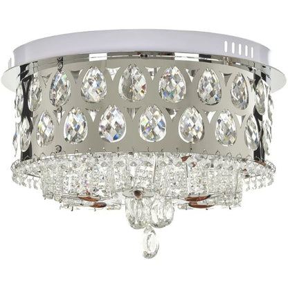 Плафониера Aisha, хром, led 24w, 3000-6000k+RGB, 4058/400