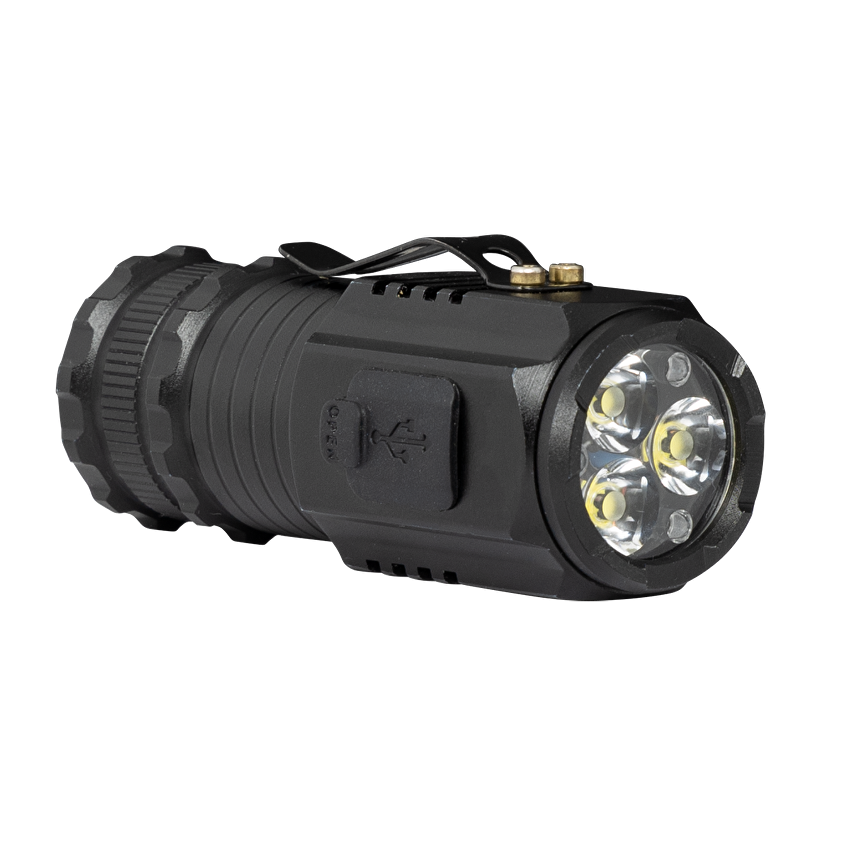 LED Фенер с магнитна основа и клипс 3*5W, 6500K, 5V DC, IP44 / LFM35